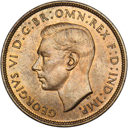 1938 Penny - George VI British Bronze Coin - Superb