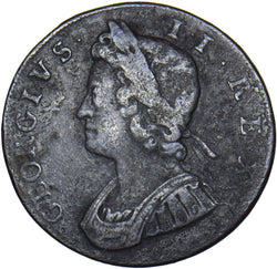 1731 Halfpenny - George II British Copper Coin