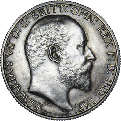 1902 Matt Proof Florin - Edward VII British Silver Coin - Very Nice