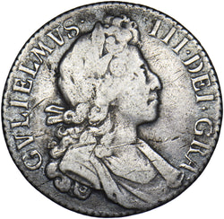 1700 Shilling - William III British Silver Coin - Nice