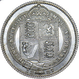 1887 Shilling - Victoria British Silver Coin - Superb