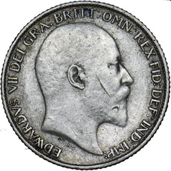 1910 Sixpence - Edward VII British Silver Coin