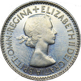 1953 Proof Sixpence - Elizabeth II British  Coin - Superb