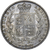 1849 Halfcrown - Victoria British Silver Coin - Very Nice