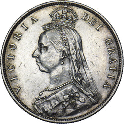 1888 Halfcrown - Victoria British Silver Coin - Nice