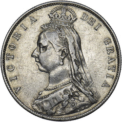 1891 Halfcrown - Victoria British Silver Coin - Nice