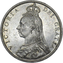 1889 Florin - Victoria British Silver Coin - Superb
