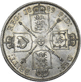 1889 Florin - Victoria British Silver Coin - Superb