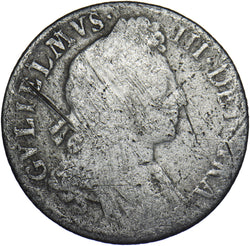 1697 Shilling (Inverted A Error) - William III British Silver Coin