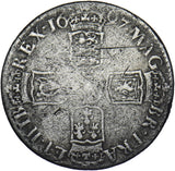 1697 Shilling (Inverted A Error) - William III British Silver Coin