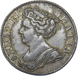 1711 Shilling - Anne British Silver Coin - Very Nice