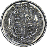 1817 Sixpence - George III British Silver Coin - Very Nice