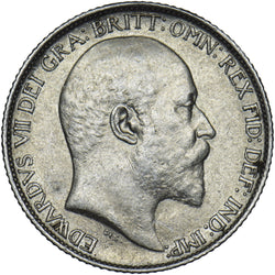 1910 Sixpence - Edward VII British Silver Coin - Very Nice