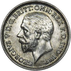 1934 Sixpence - George V British Silver Coin - Very Nice