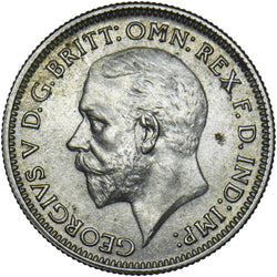 1935 Sixpence - George V British Silver Coin - Very Nice
