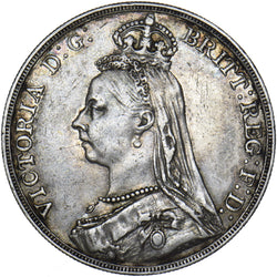 1892 Crown - Victoria British Silver Coin - Nice