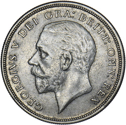 1930 Crown - George V British Silver Coin - Very Nice