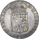 1689 Halfcrown - William & Mary British Silver Coin - Nice