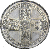 1746 Lima Halfcrown - George II British Silver Coin - Very Nice