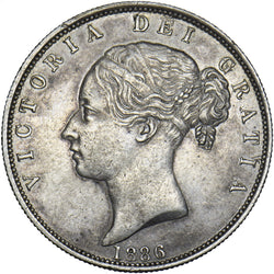 1886 Halfcrown - Victoria British Silver Coin - Very Nice