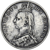 1888 Halfcrown - Victoria British Silver Coin