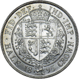 1895 Halfcrown - Victoria British Silver Coin - Superb
