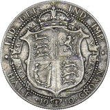 1910 Halfcrown - Edward VII British Silver Coin