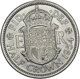 1954 Halfcrown - Elizabeth II British Coin - Very Nice