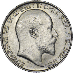 1910 Florin - Edward VII British Silver Coin - Very Nice