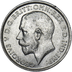 1915 Florin - George V British Silver Coin - Very Nice