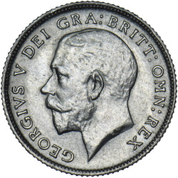 1924 Sixpence - George V British Silver Coin - Very Nice