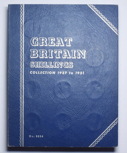 1937 - 1951 Shillings Whitman Folder (31 Coins) - British Silver Coins