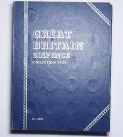 1937 - 1967 Sixpences Whitman Folder (41 Coins) - British Coins