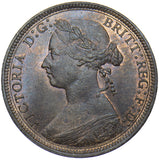 1887 Halfpenny - Victoria British Bronze Coin - Superb