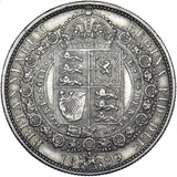 1889 Halfcrown - Victoria British Silver Coin - Nice