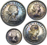 1965 Maundy Set - Elizabeth II British Silver Coins - Superb