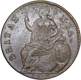 1673 Halfpenny - Charles II British Copper Coin - Very Nice