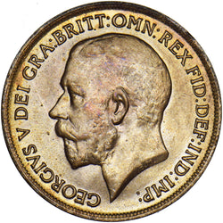 1919 Penny - George V British Bronze Coin - Superb