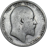 1905 Shilling - Edward VII British Silver Coin - Rare