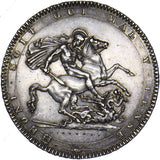 1818 LVIII Crown - George III British Silver Coin - Very Nice