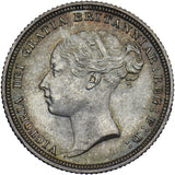 1883 Sixpence - Victoria British Silver Coin - Superb