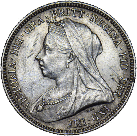 1893 Shilling (Rare Dies 1C) - Victoria British Silver Coin - Nice