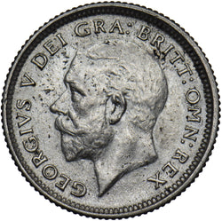 1926 Sixpence - George V British Silver Coin - Very Nice