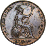 1849 Farthing - Victoria British Copper Coin - Very Nice