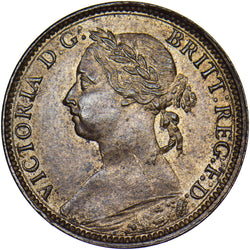1891 Farthing - Victoria British Bronze Coin - Superb