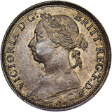 1891 Farthing - Victoria British Bronze Coin - Superb