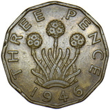 1946 Brass Threepence - George VI British Coin