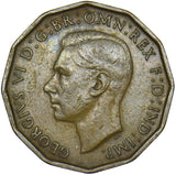 1946 Brass Threepence - George VI British Coin - Nice