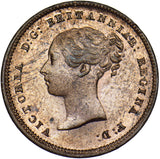 1843 Half Farthing - Victoria British Copper Coin - Superb