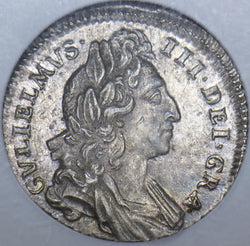 1696 Sixpence (NGC MS 62)  - William III British Silver Coin - Superb